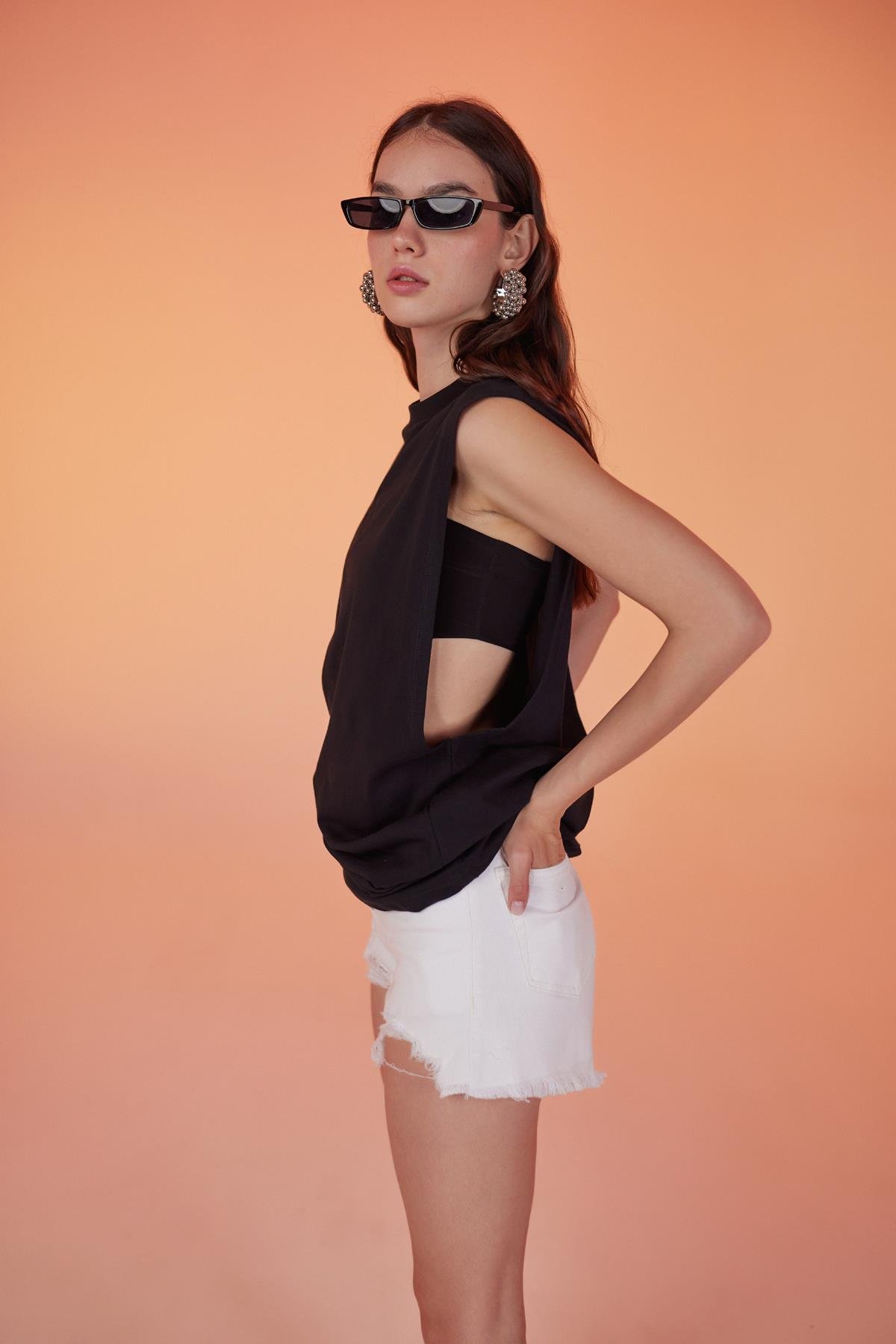 Army Oversize Tshirt Siyah