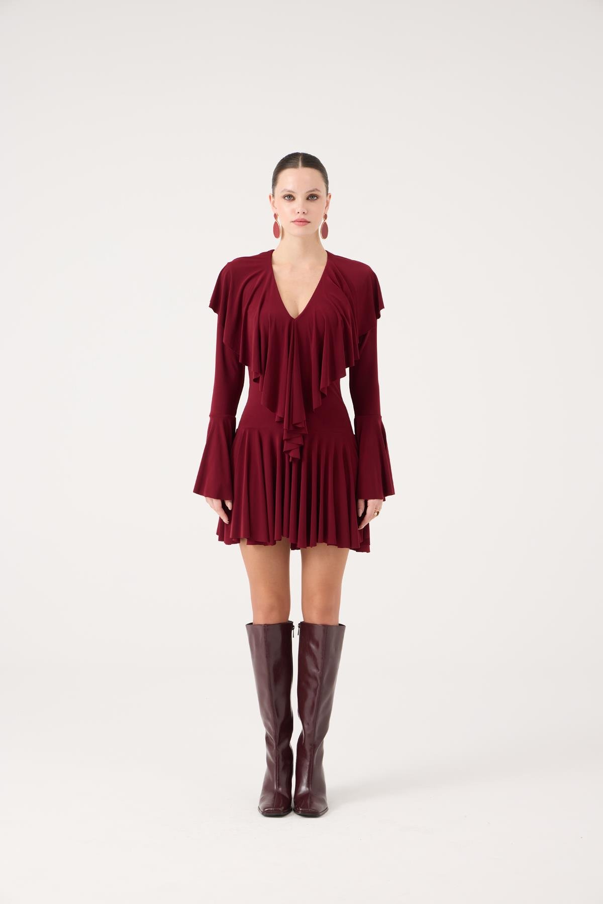 Yolanthe Dress Burgundy