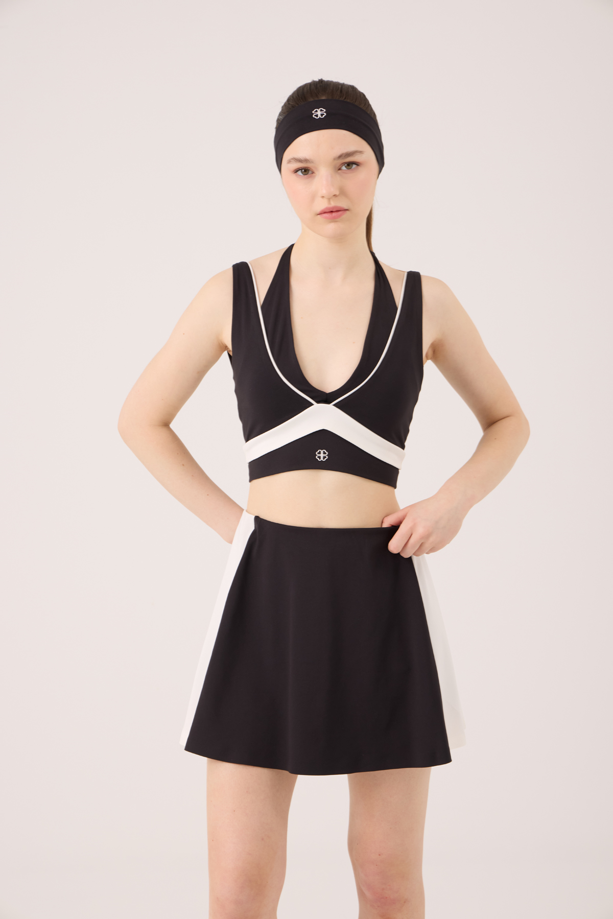 V-Neck Stella Bustier Black