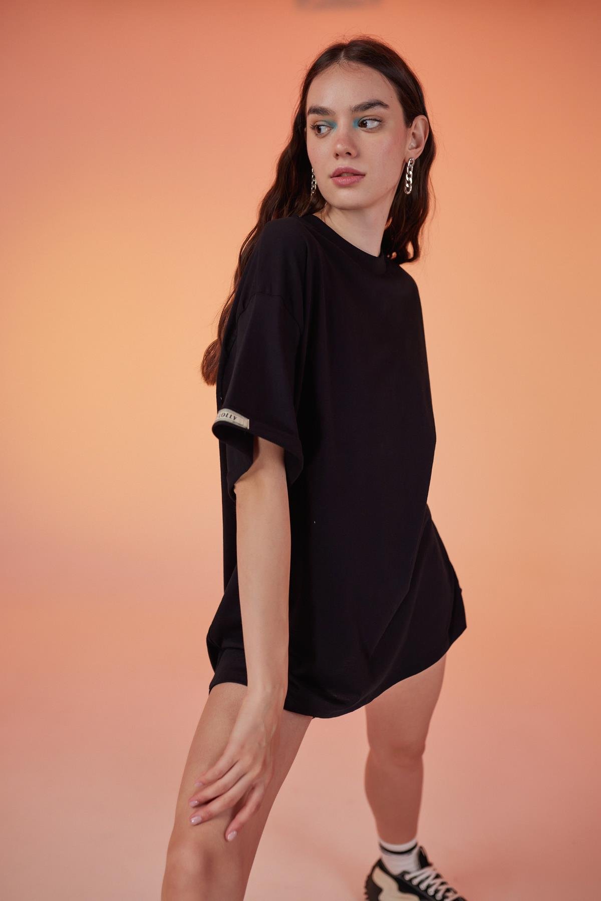 Lure Oversize Tshirt Siyah