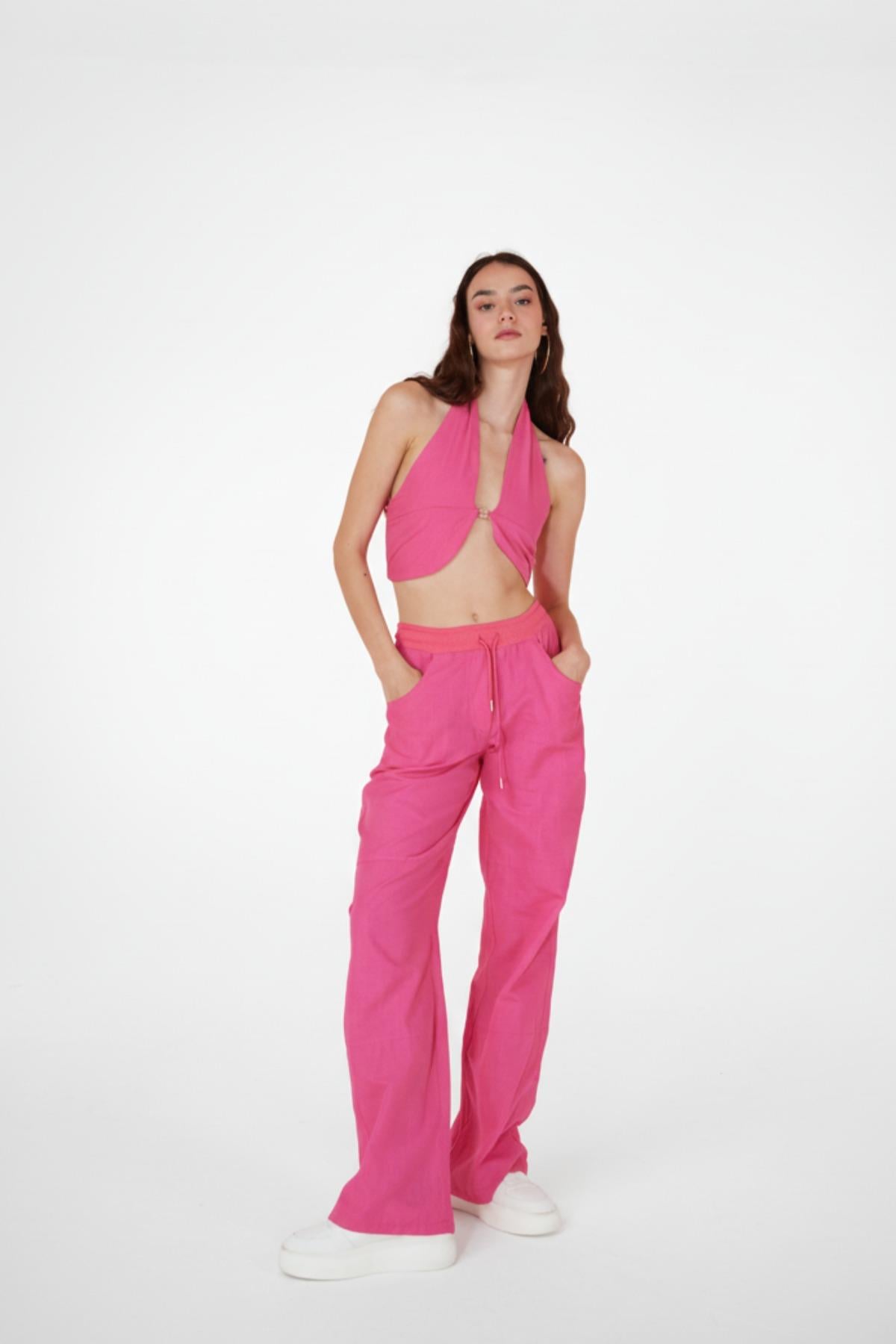 Rise Trousers Pink