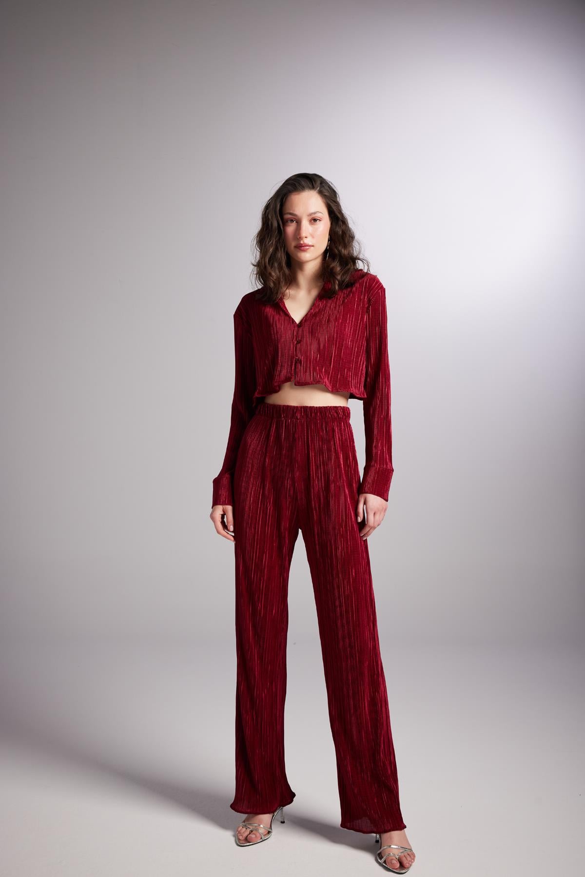 Comfy Trousers Claret Red