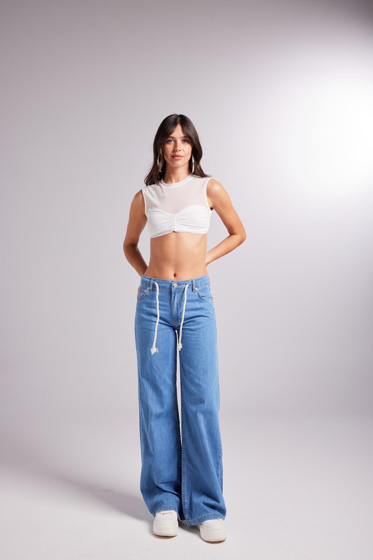 Lose Jean Trousers Blue