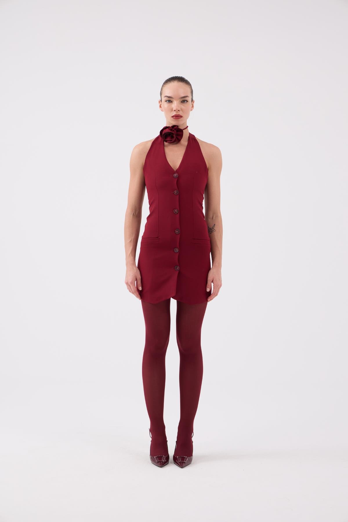 Becca Dress Burgundy