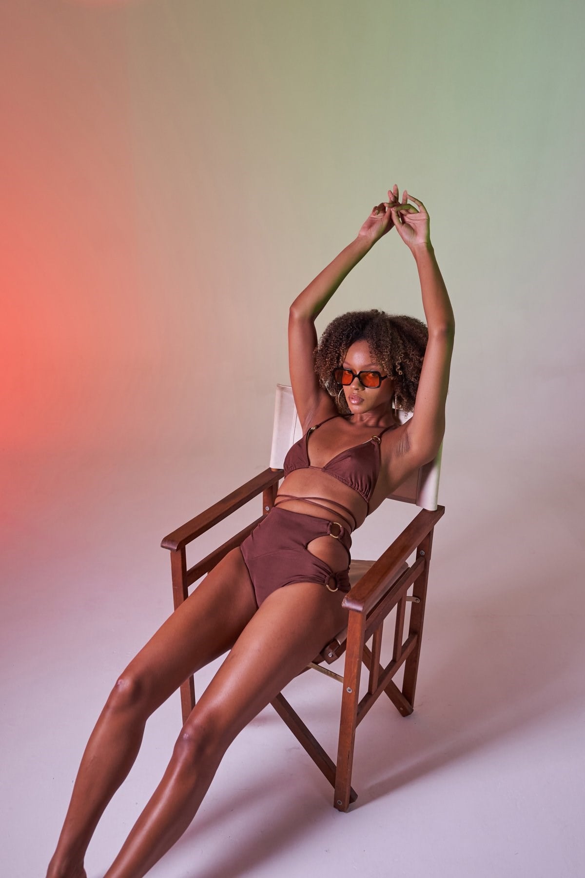Delphi High Waist Briefs Brown