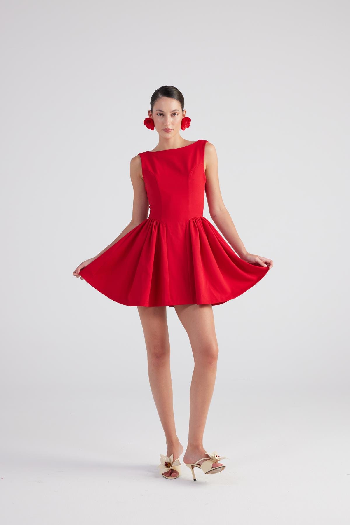 Alena Dress Red