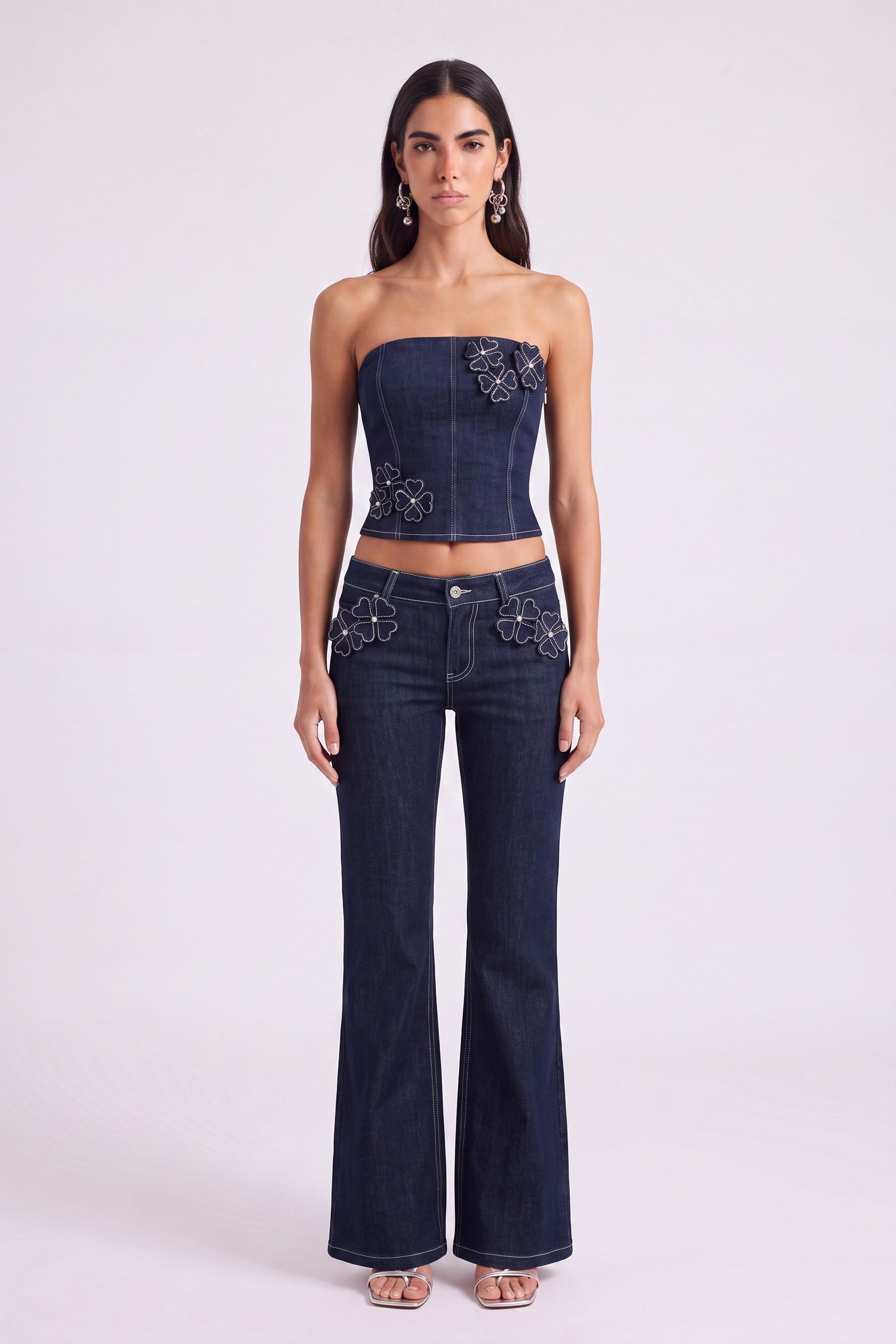 Clover Jeans Navy Blue