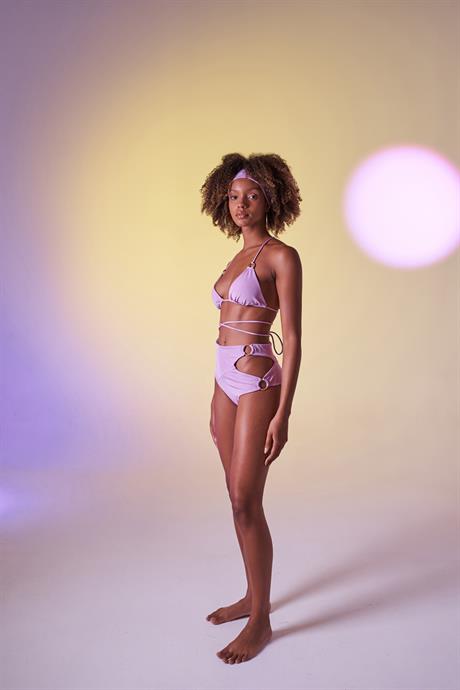 Delphi Yüksek Bel Bikini Altı Lila