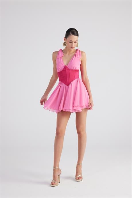 Fiona Elbise Pembe