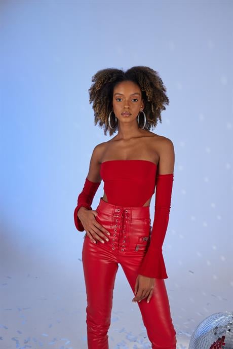 Rebeca Bodysuit Red