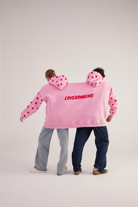 LoveBombing Sweatshirt Pembe