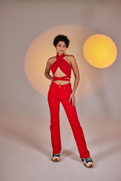 Wrap Top Kırmızı