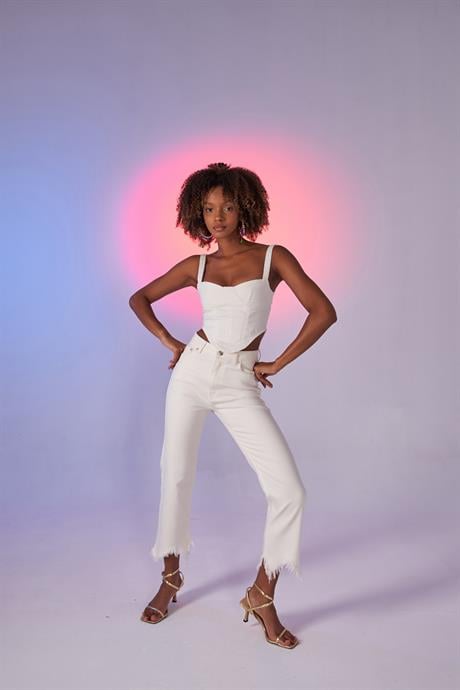 Swan Jean Trousers White