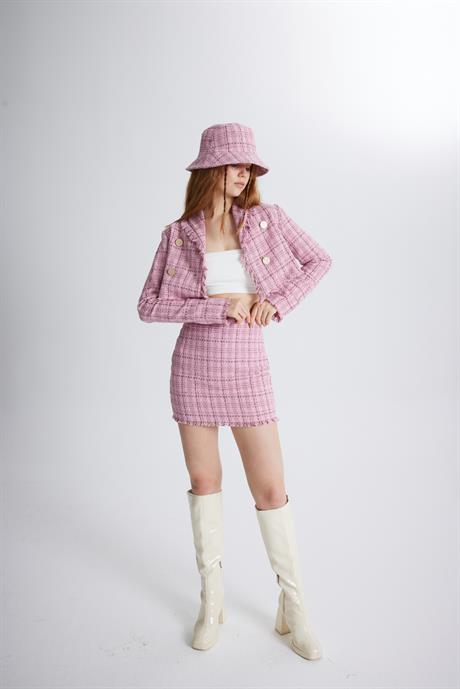 Tweed Jacket Pink