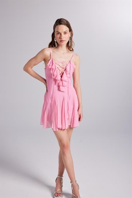Sorento Elbise Pembe