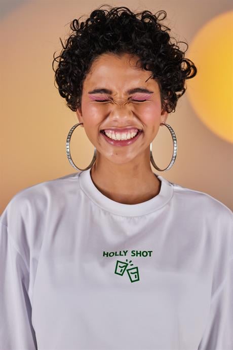 Holly Crop Tshirt Beyaz
