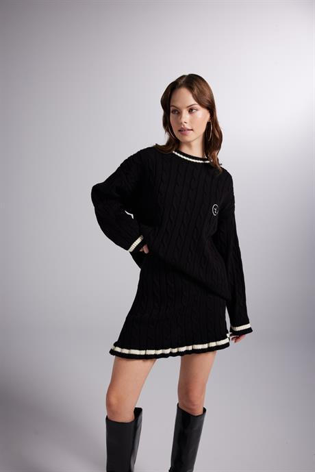 Harold Knitwear Skirt Black