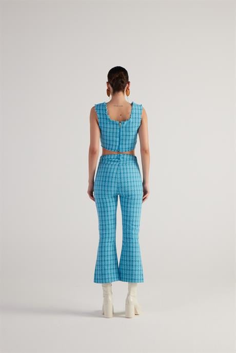 Tweed Trousers Blue