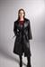 Collider Deri Trenchcoat Siyah