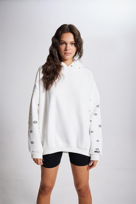 Eye Sweatshirt Beyaz