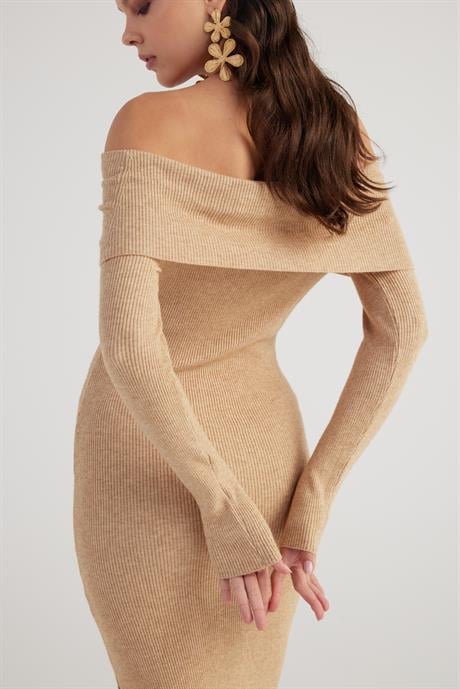 Tilda Knitwear Dress Beige