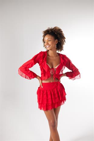 Elsa Blouse Red
