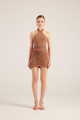 Perla Dress Brown