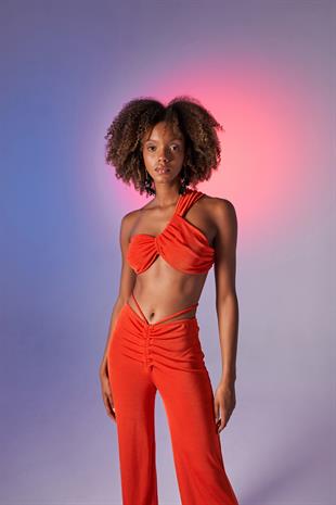 Beatrice Crop Turuncu