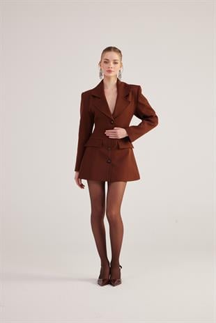 Deja Blazer Jacket Brown