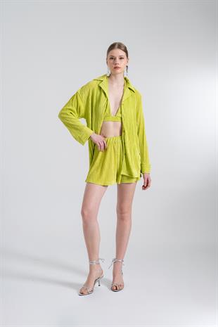 Comfy Oversize Gömlek Yeşil