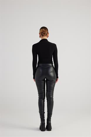 Gina Deri Pantolon Siyah