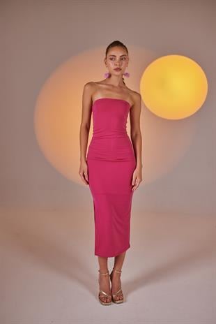 Bodycon Elbise Pembe