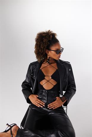 Bony Bodysuit Black