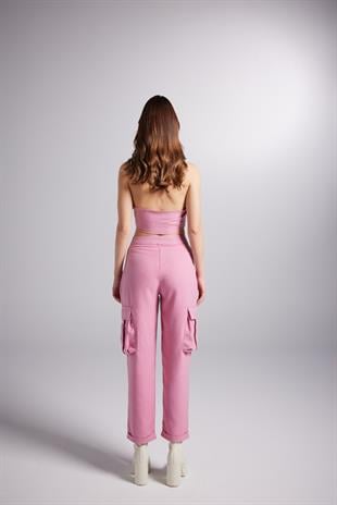 Kira Pantolon Pembe