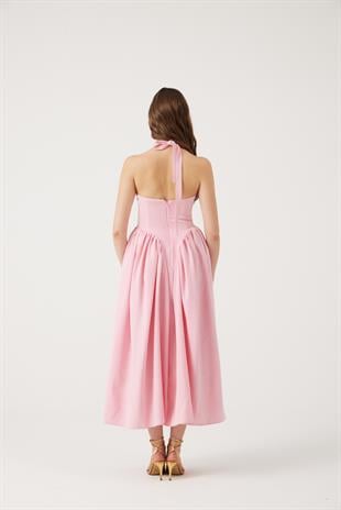 Ophelia Elbise Pembe