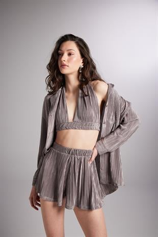 Comfy Oversize Shirt Mink