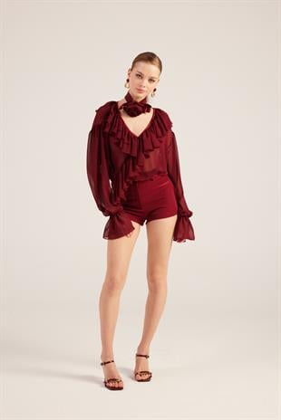 Sassy Shirt Burgundy