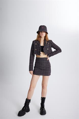 Tweed Ceket Siyah