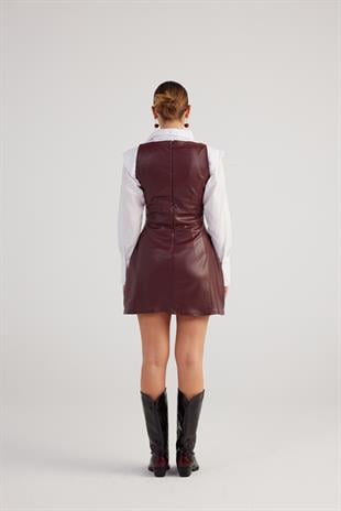 Larissa Dress Claret Red