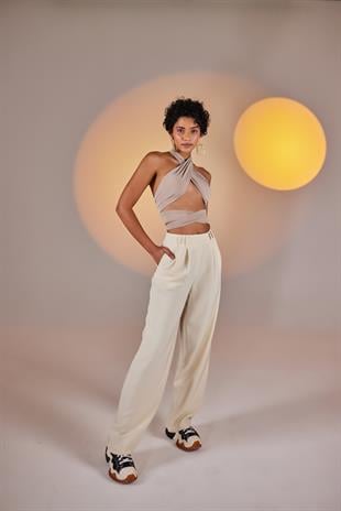 Wrap Top Bej