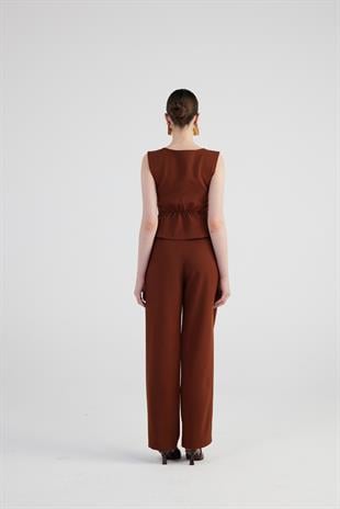 Giselle Pantolon Kahve