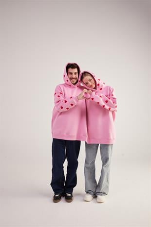 LoveBombing Sweatshirt Pembe