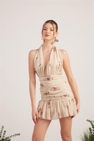 Yolanda Dress Beige