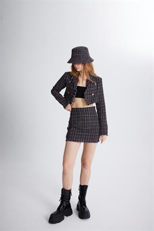 Tweed Ceket Siyah