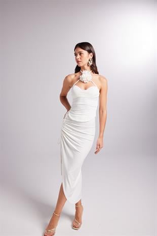 Poena Skirt White