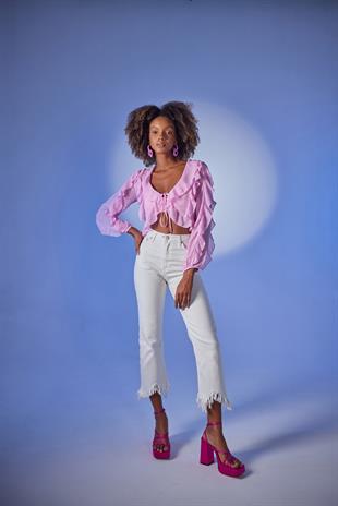 Elsa Bluz Pembe