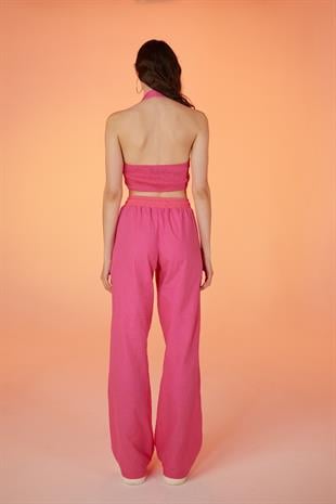 Rise Pantolon Pembe