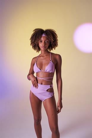 Delphi Yüksek Bel Bikini Altı Lila