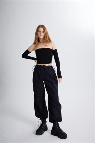 Parachute Pants Black