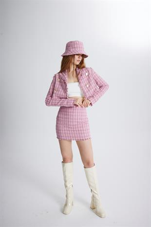 Tweed Jacket Pink